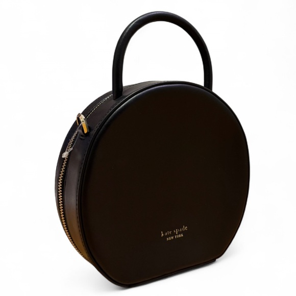 Kate Spade - Like New - Andi Black Leather Canteen Handbag w crossbody strap - Picture 10 of 10